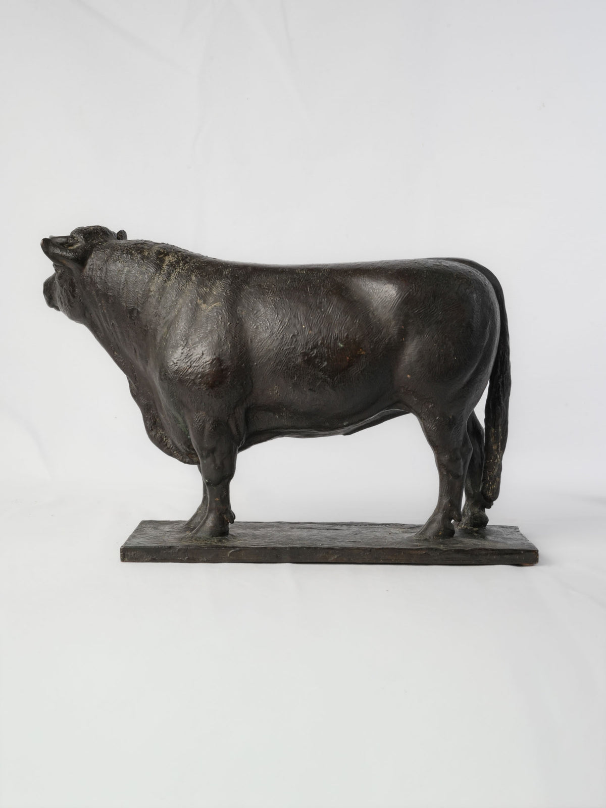 Magnificent brown patina bronze figure