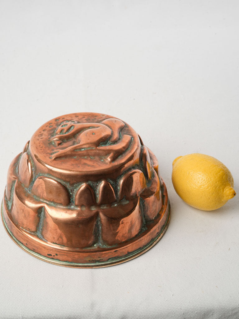 Decorative Patina-Finished Copper Mold