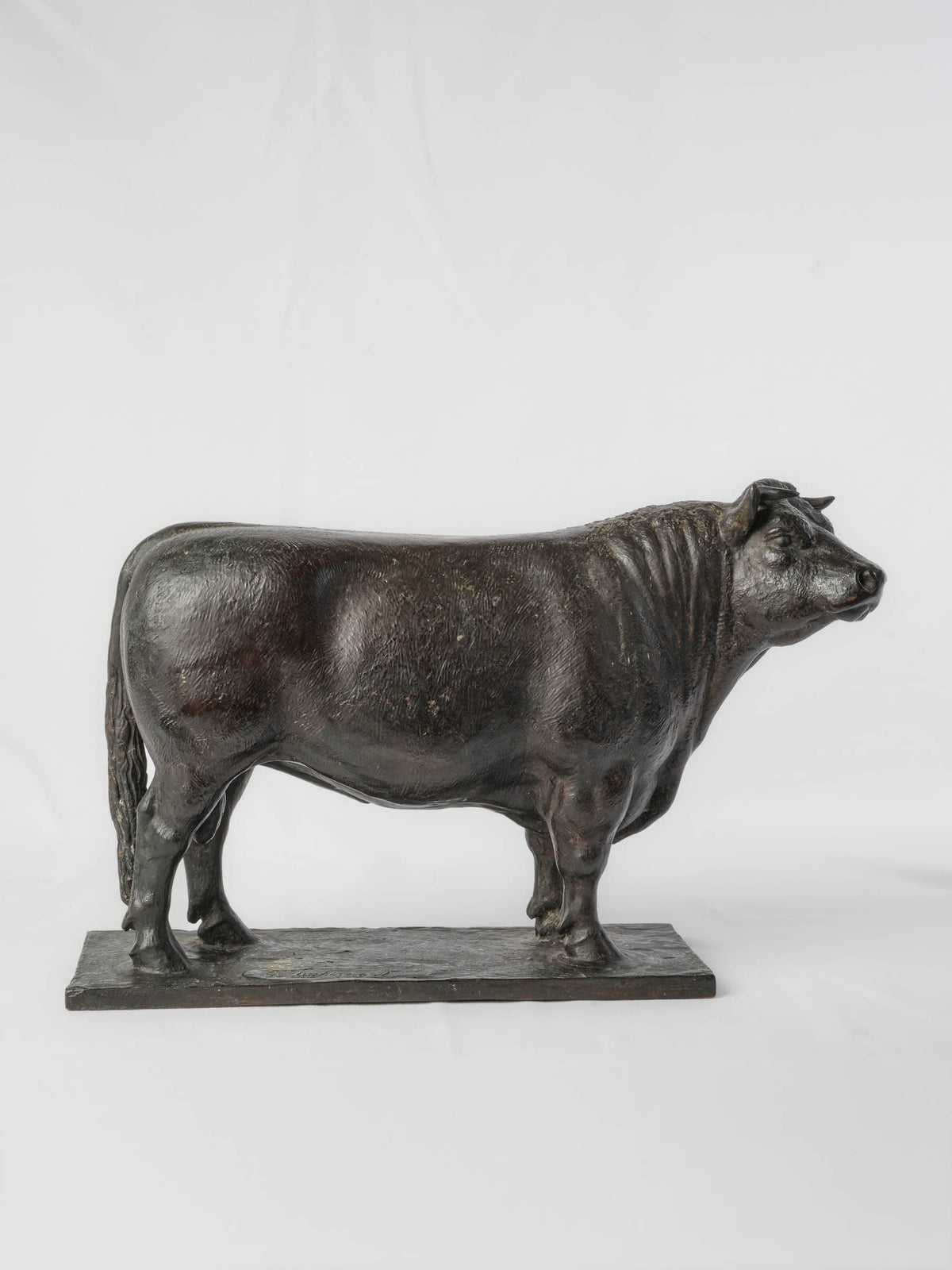 Rare early 20th-century bull sculpture