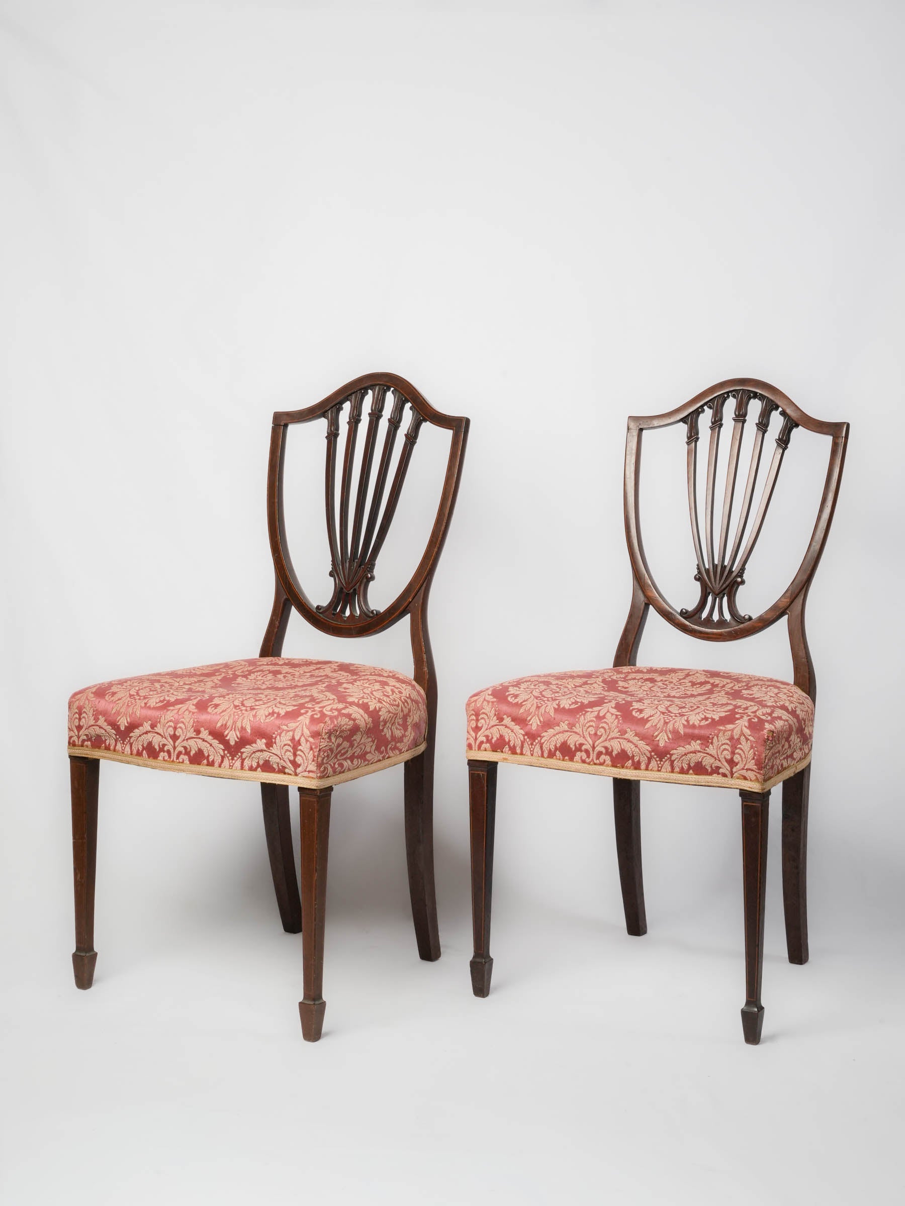 Elegant mahogany English chairs