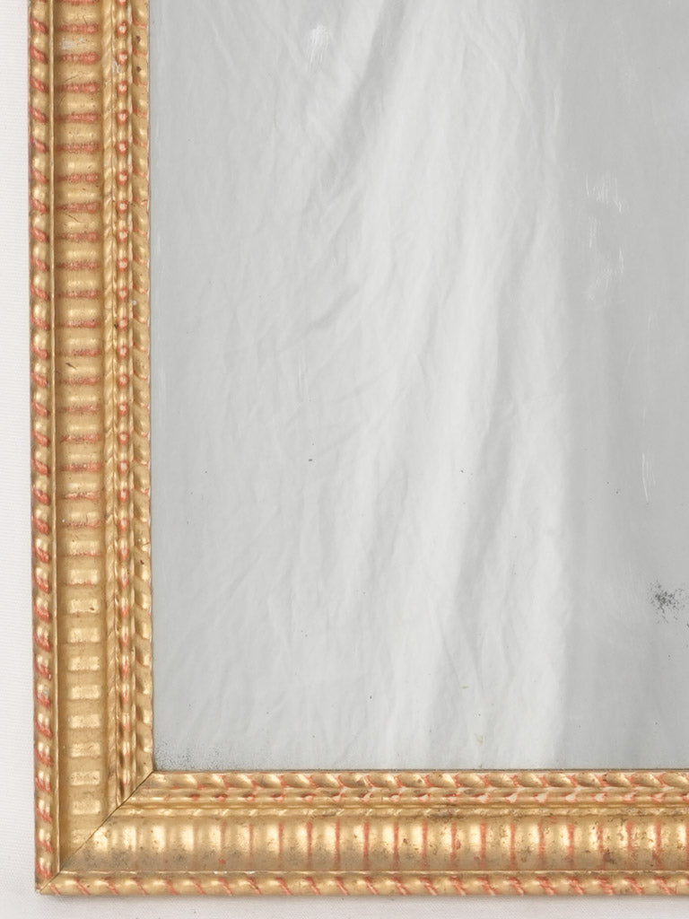 Classic French gold-finished mirror