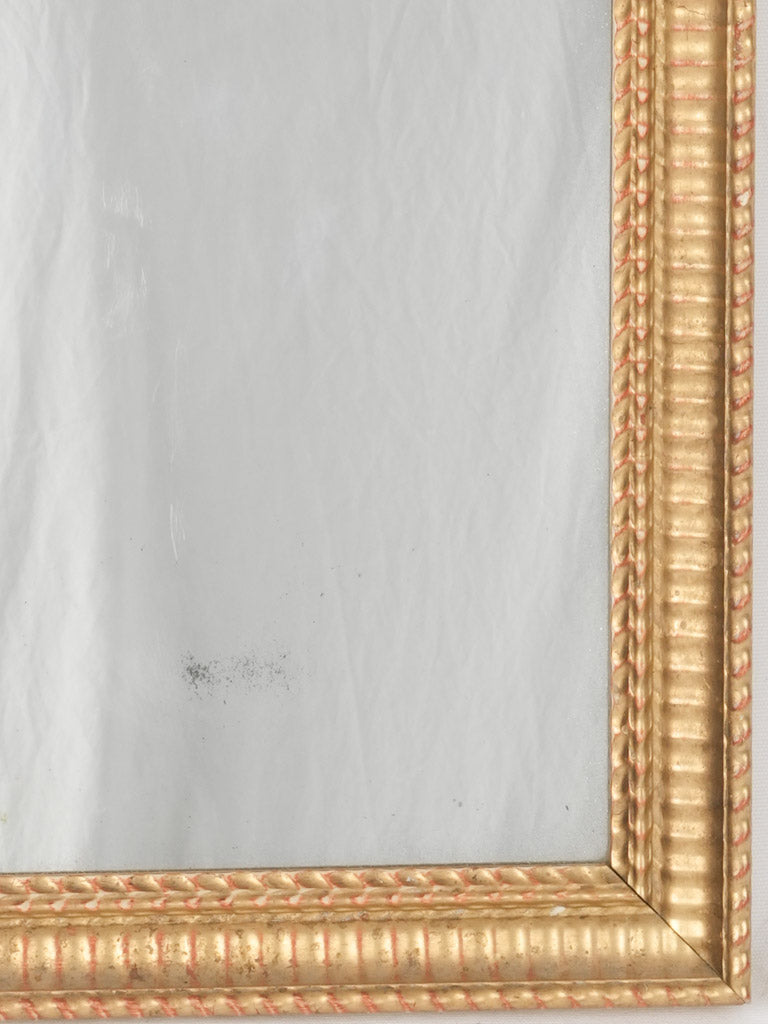 Elegant antique decorative gilded mirror