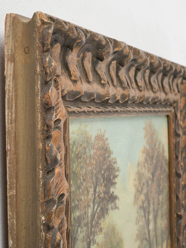 Bucolic French countryside landscape painting