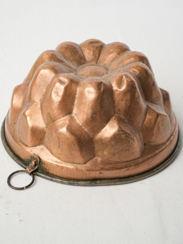 Lustrous tiered copper Bavarois mold