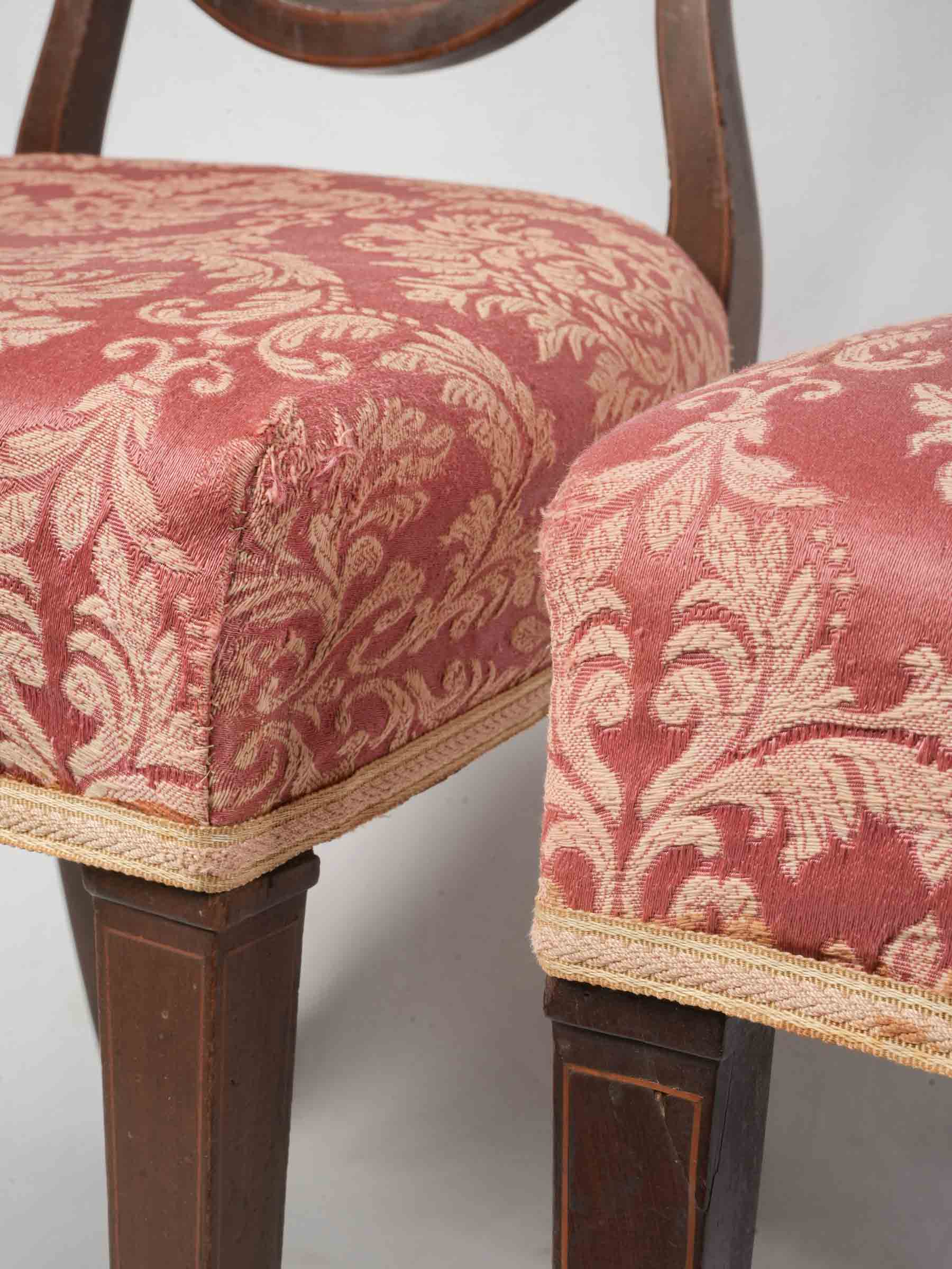 Historic Edwardian patterned upholstery