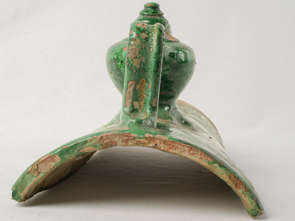 Timeworn decorative terracotta tile