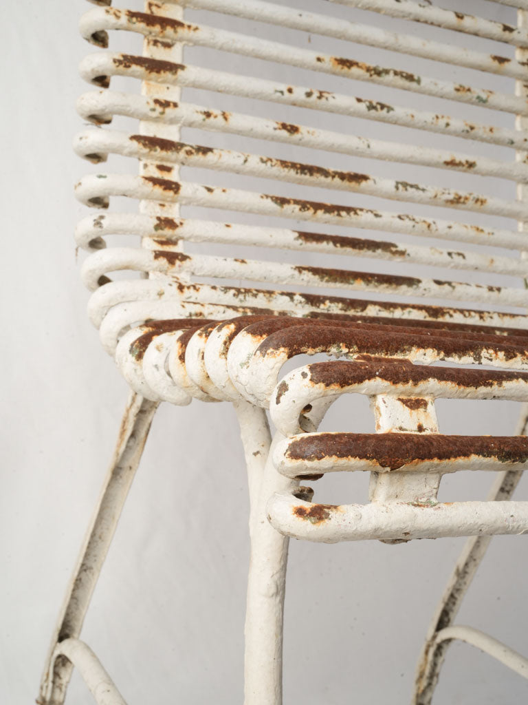 Late 19th century French Arras garden chair w/ claw feet