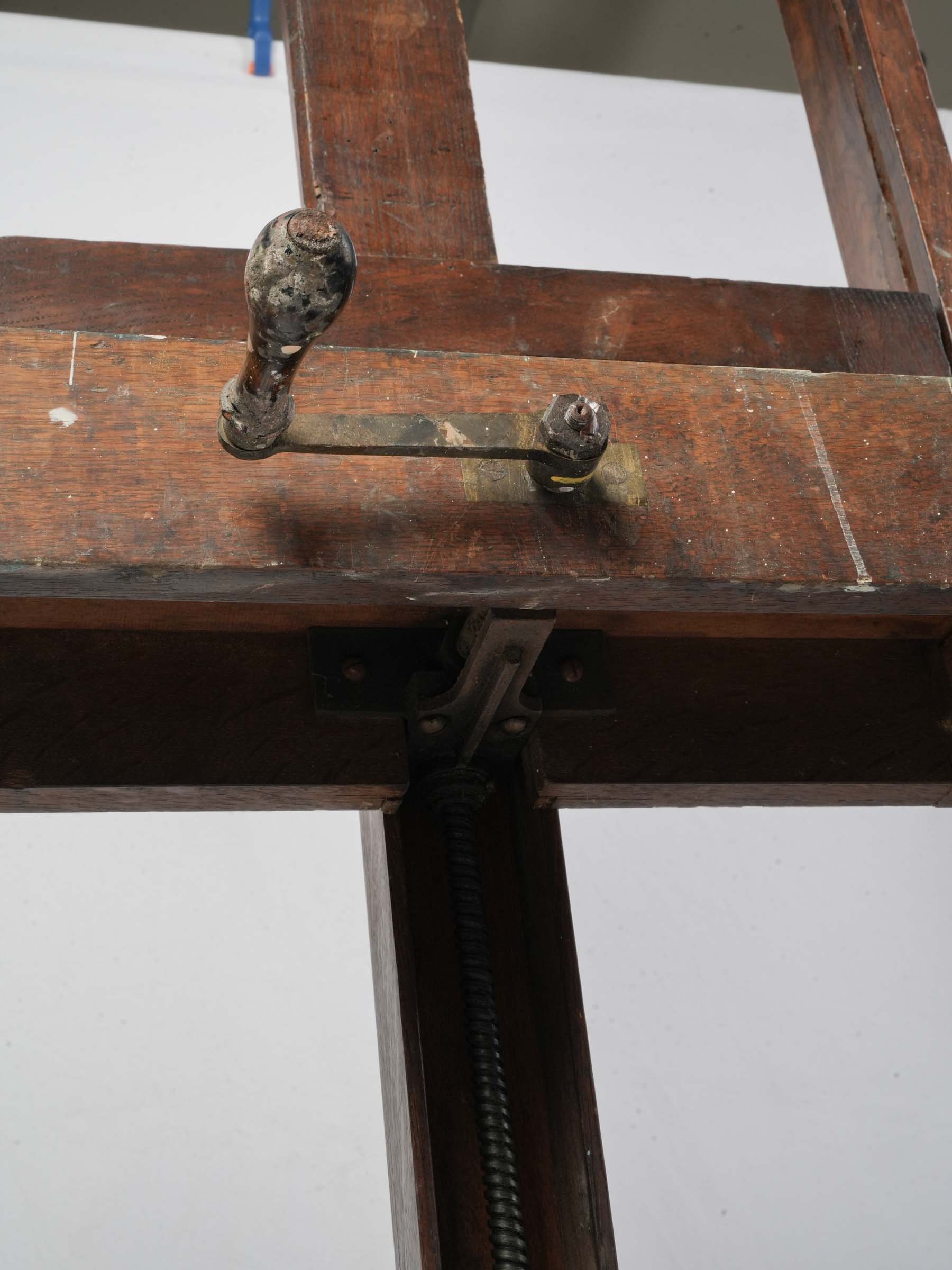 Textured bohemian studio easel
