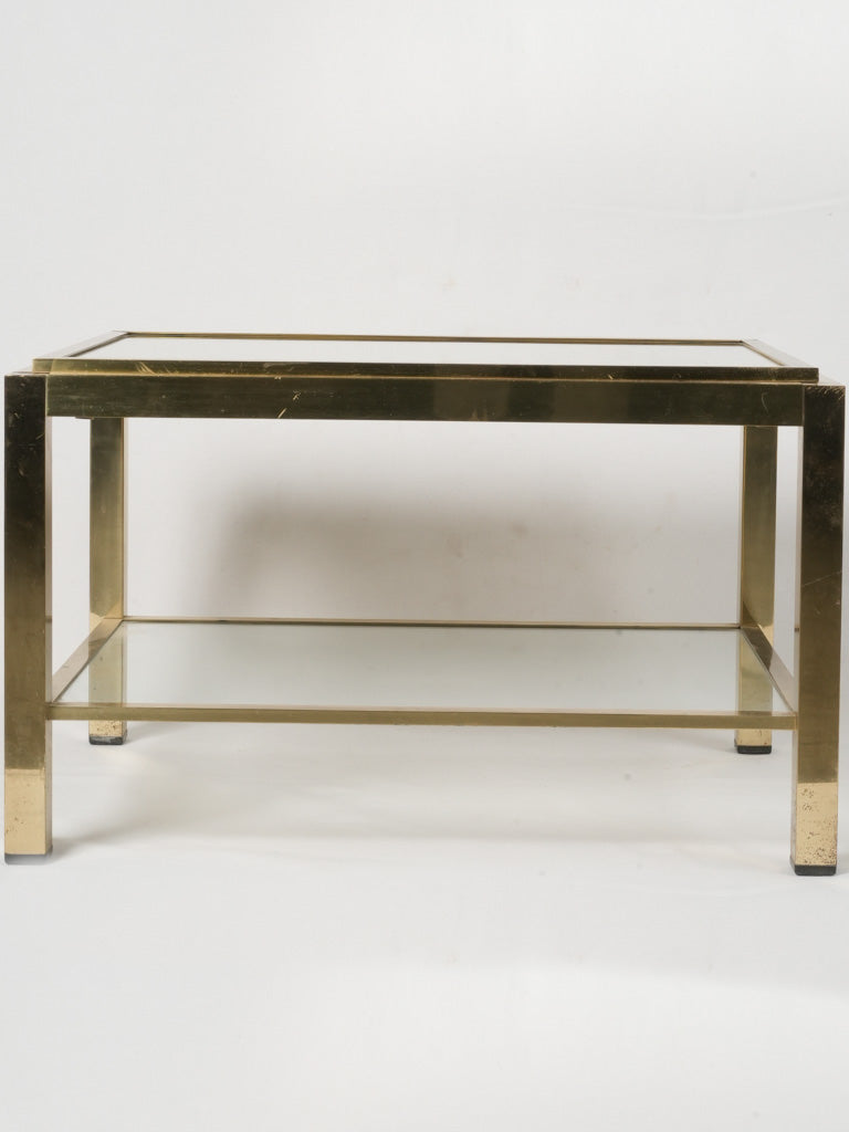 Elegant 1970s Hollywood Regency side table