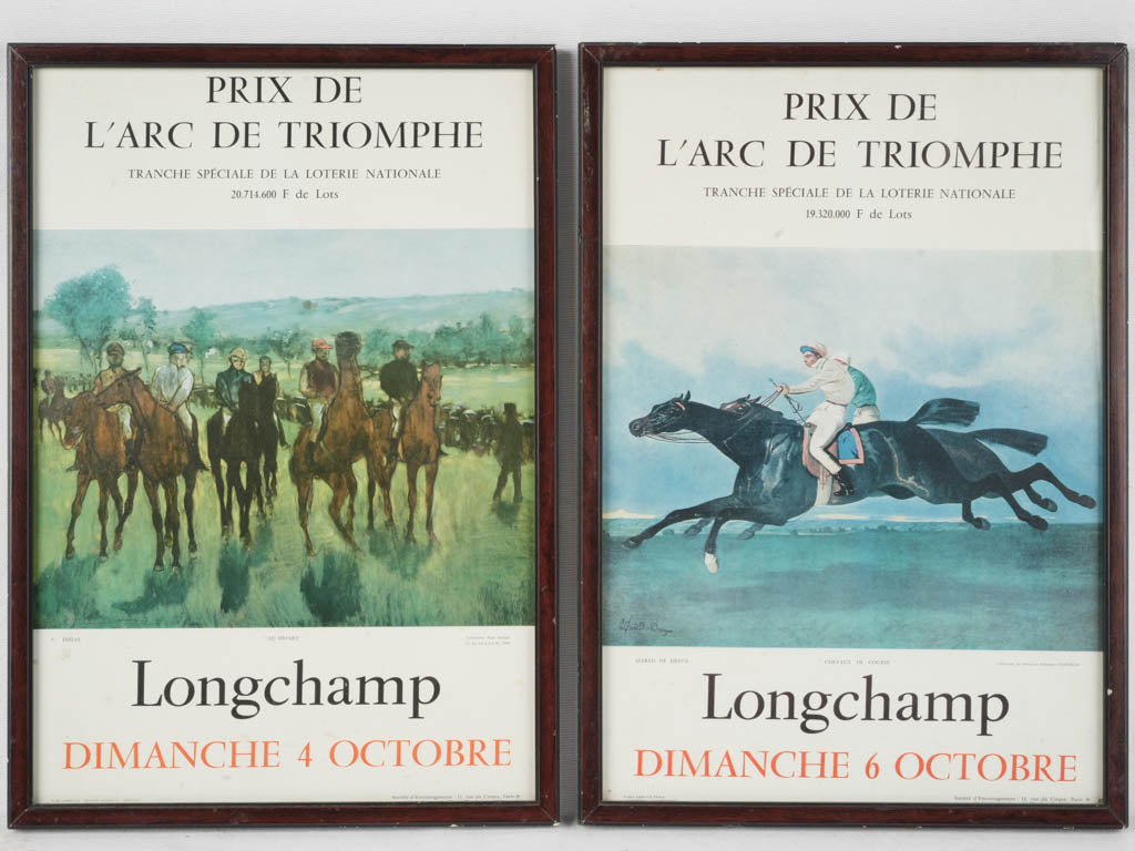 Nostalgic colorful equine decor posters