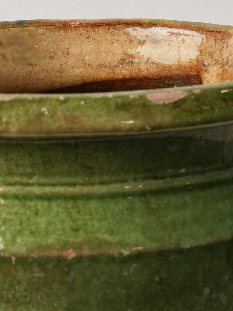 Charming glazed terracotta vase