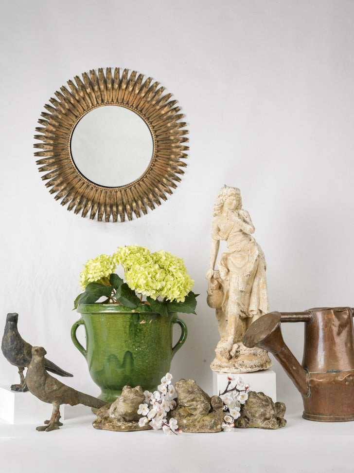 Elegant French ceramic orange planter