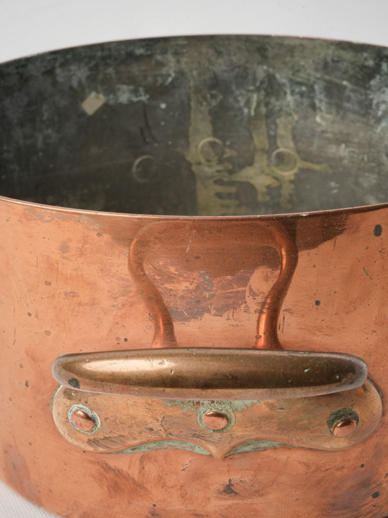 Decorative antique copper kitchenware