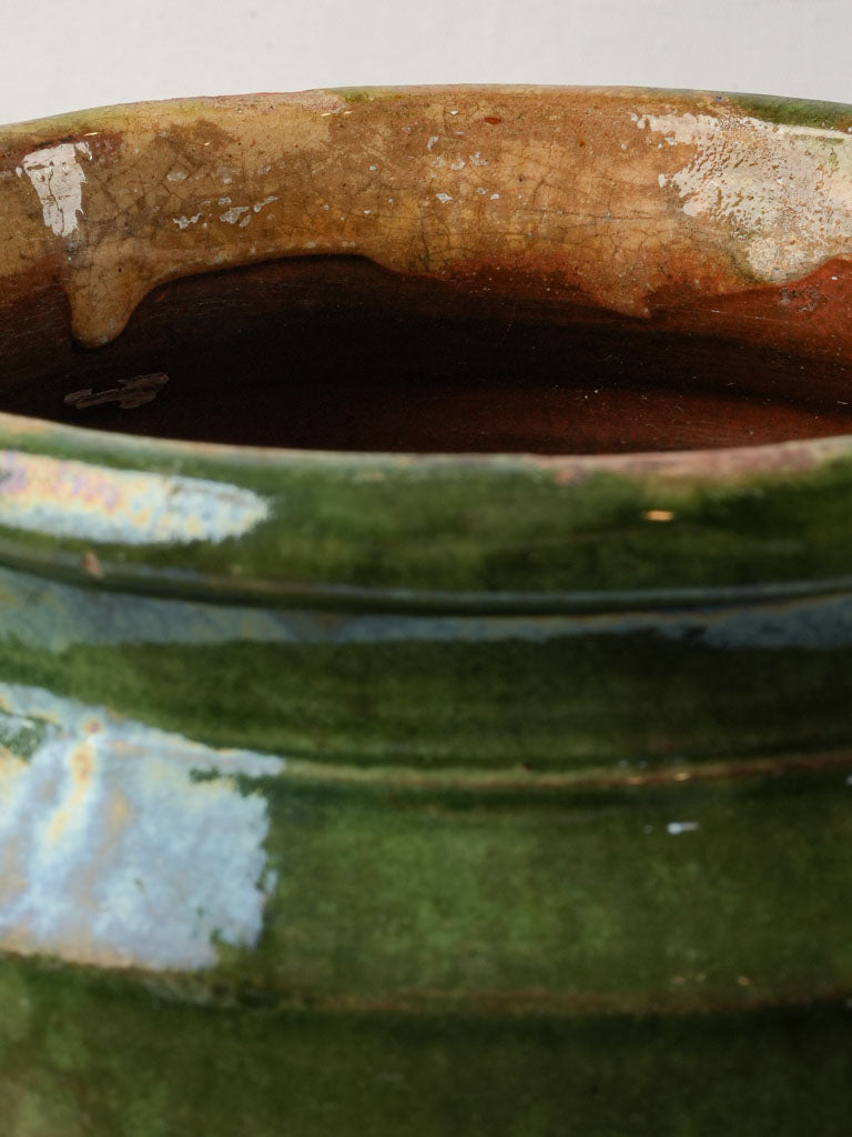 Durable green-glaze stoneware