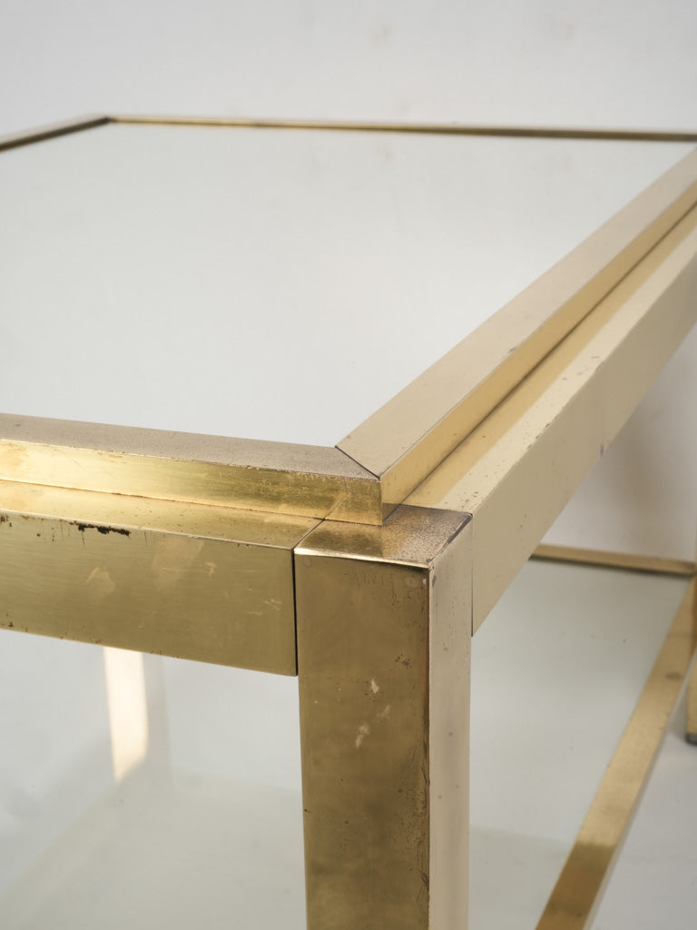 Sophisticated Maison Jansen-style mirrored table