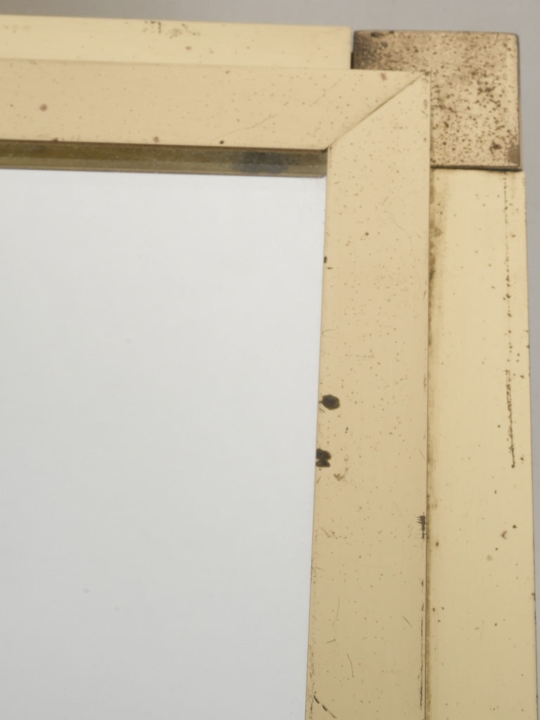 Vintage glass and brass Italian table