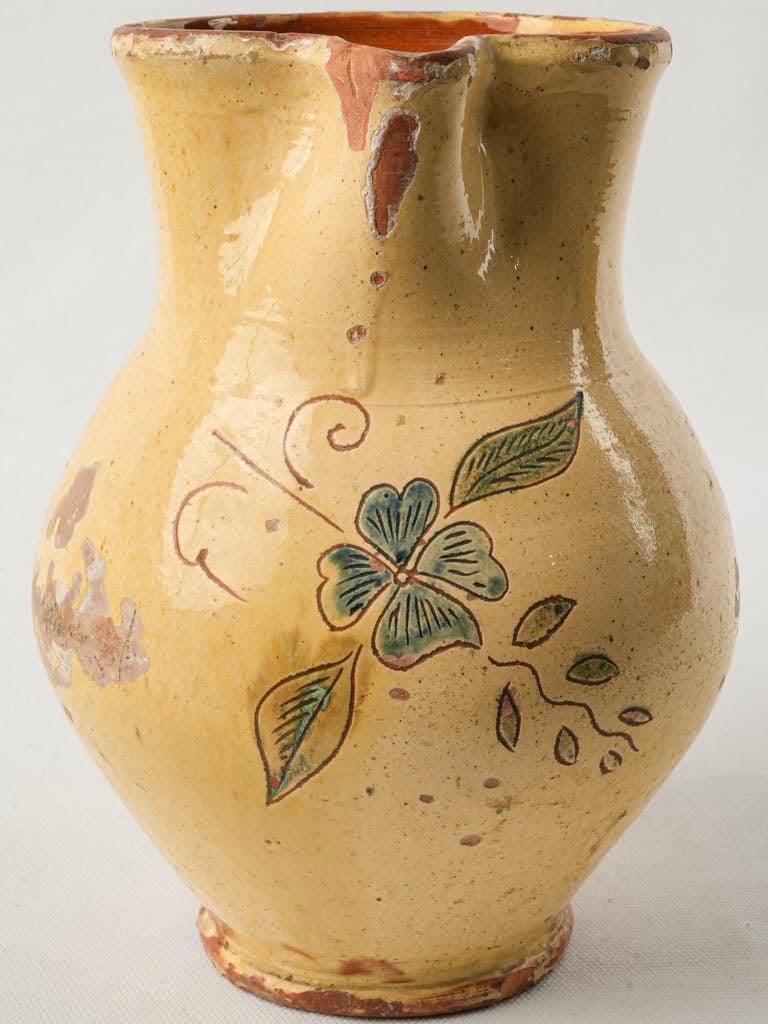 Vintage hand-painted flower jug