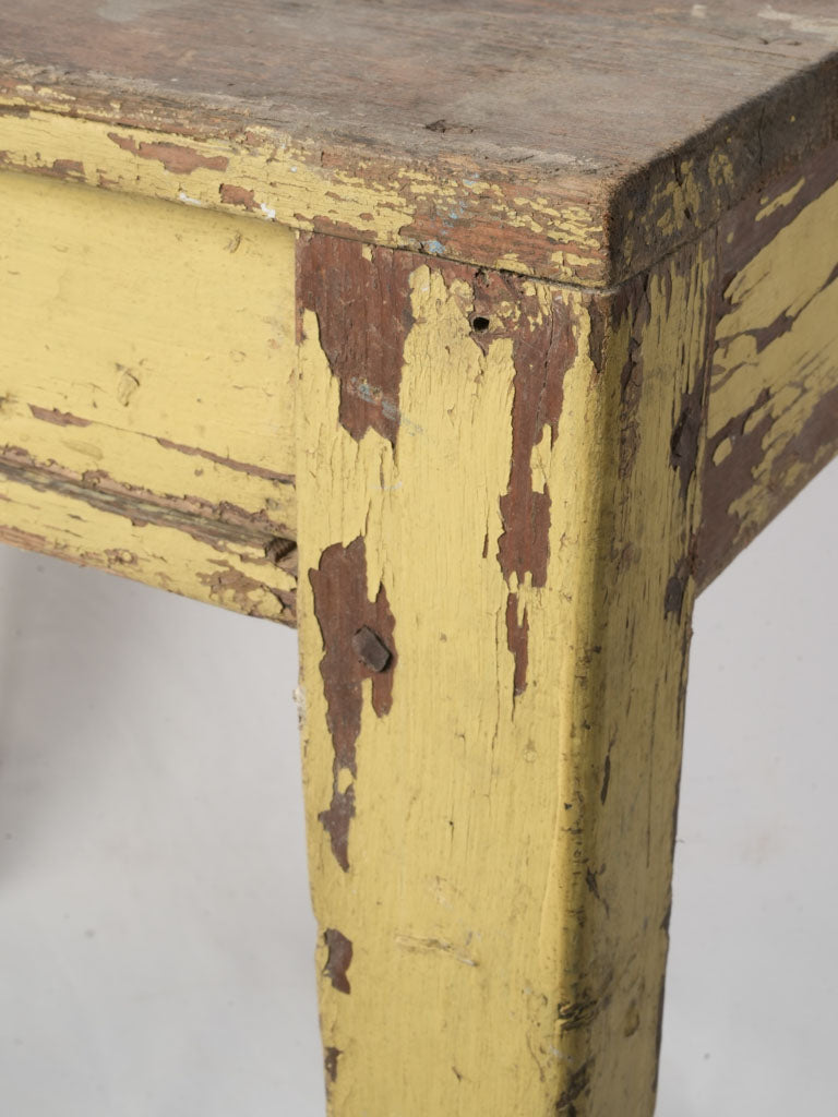 Charming yellow patina writing desk