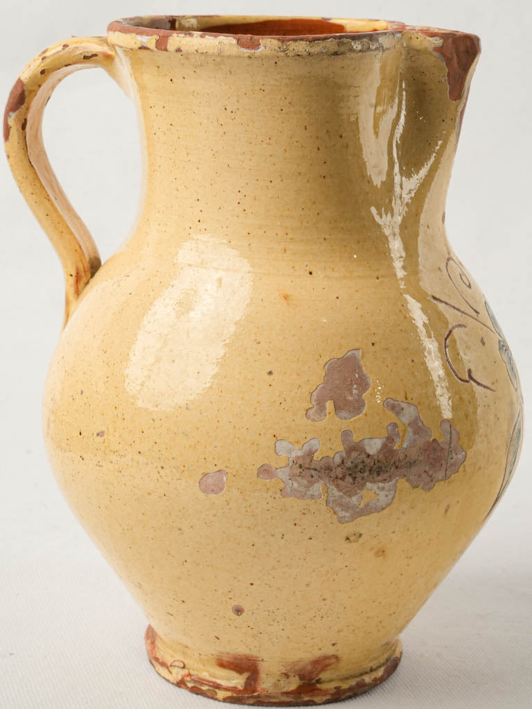 Rustic yellow glazed vessel