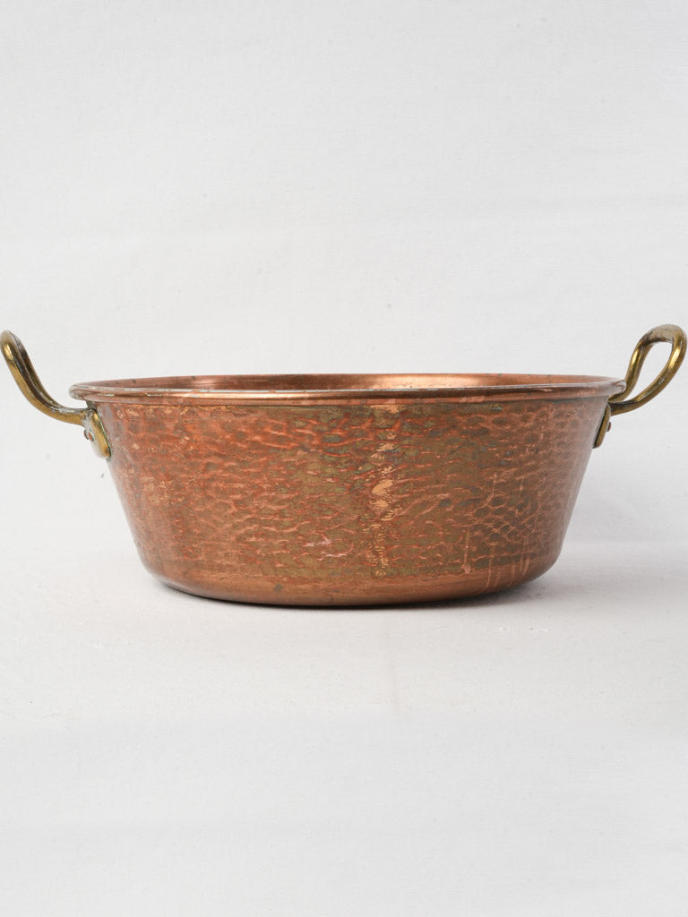 Authentic aged copper basin
