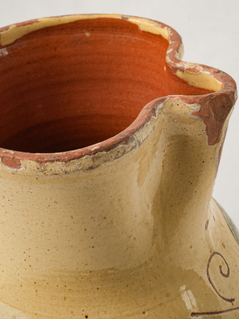 Delicate 19th-century yellow jug