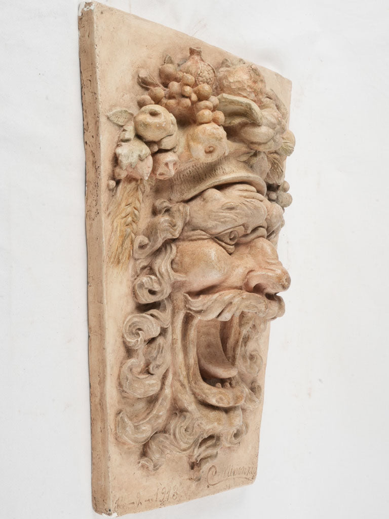 Antique Italian plaster wall mount