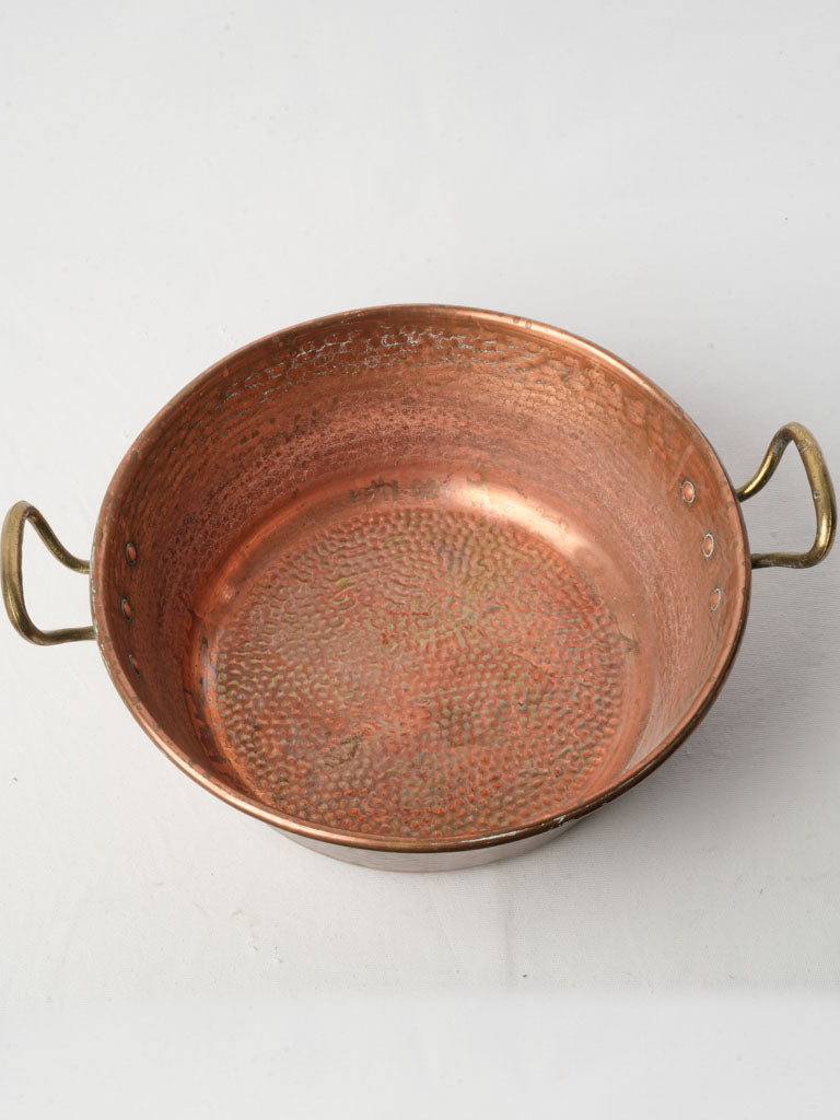 Historical 20th-century jam kettle