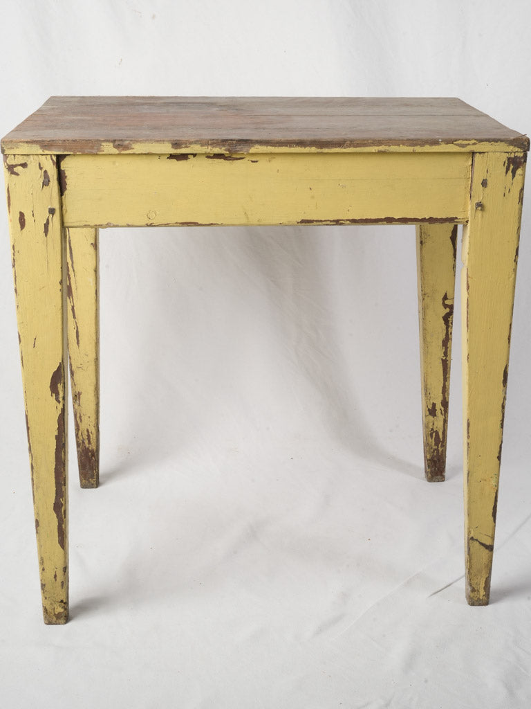 Soft yellow patina antique desk