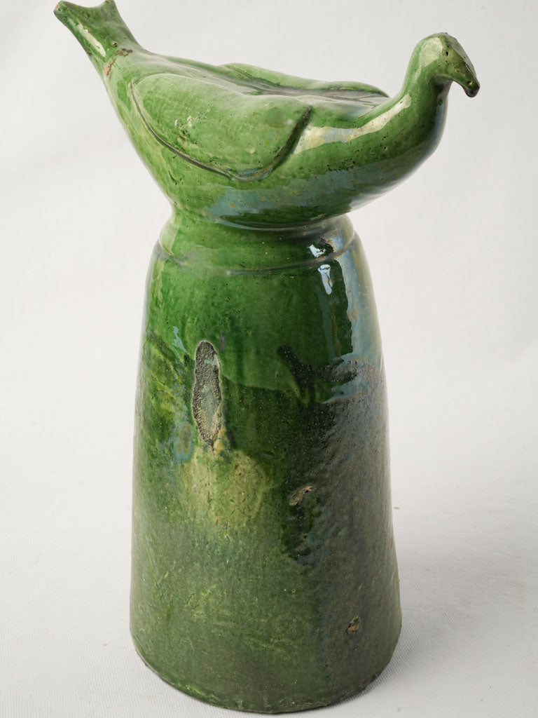 Exquisite green lightning rod finial