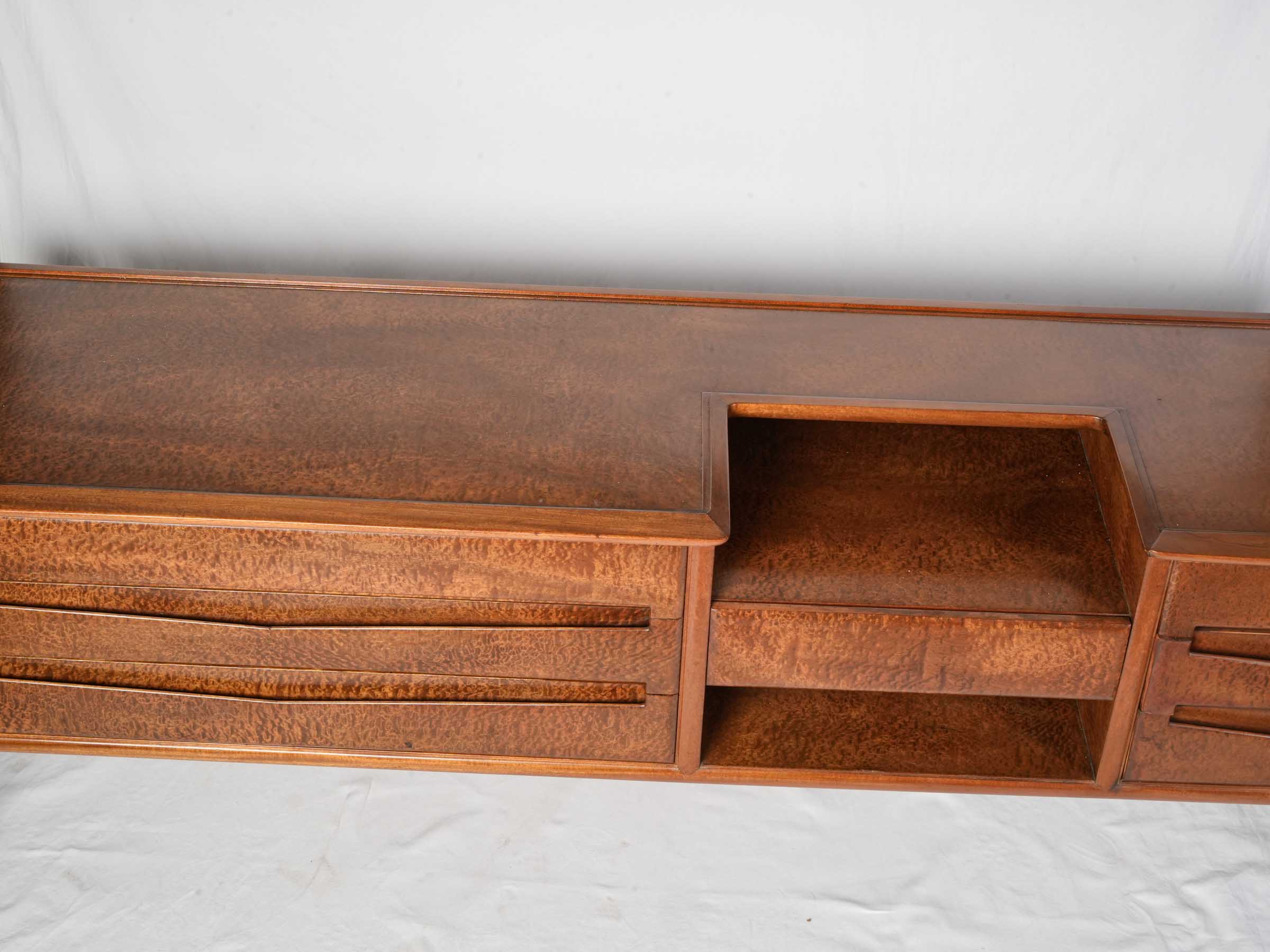 Architectural asymmetrical design sideboard