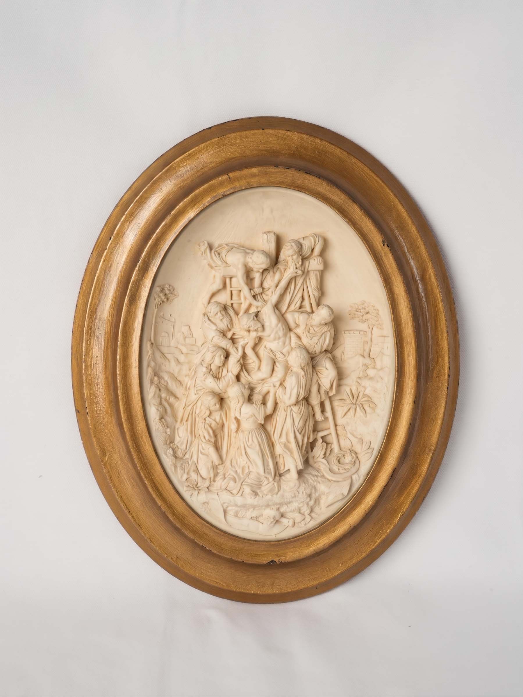 Carved Meerschaum Bas-Relief of The Descent from the Cross after Rubens, c. 1860-1880 - 17" x 13½"