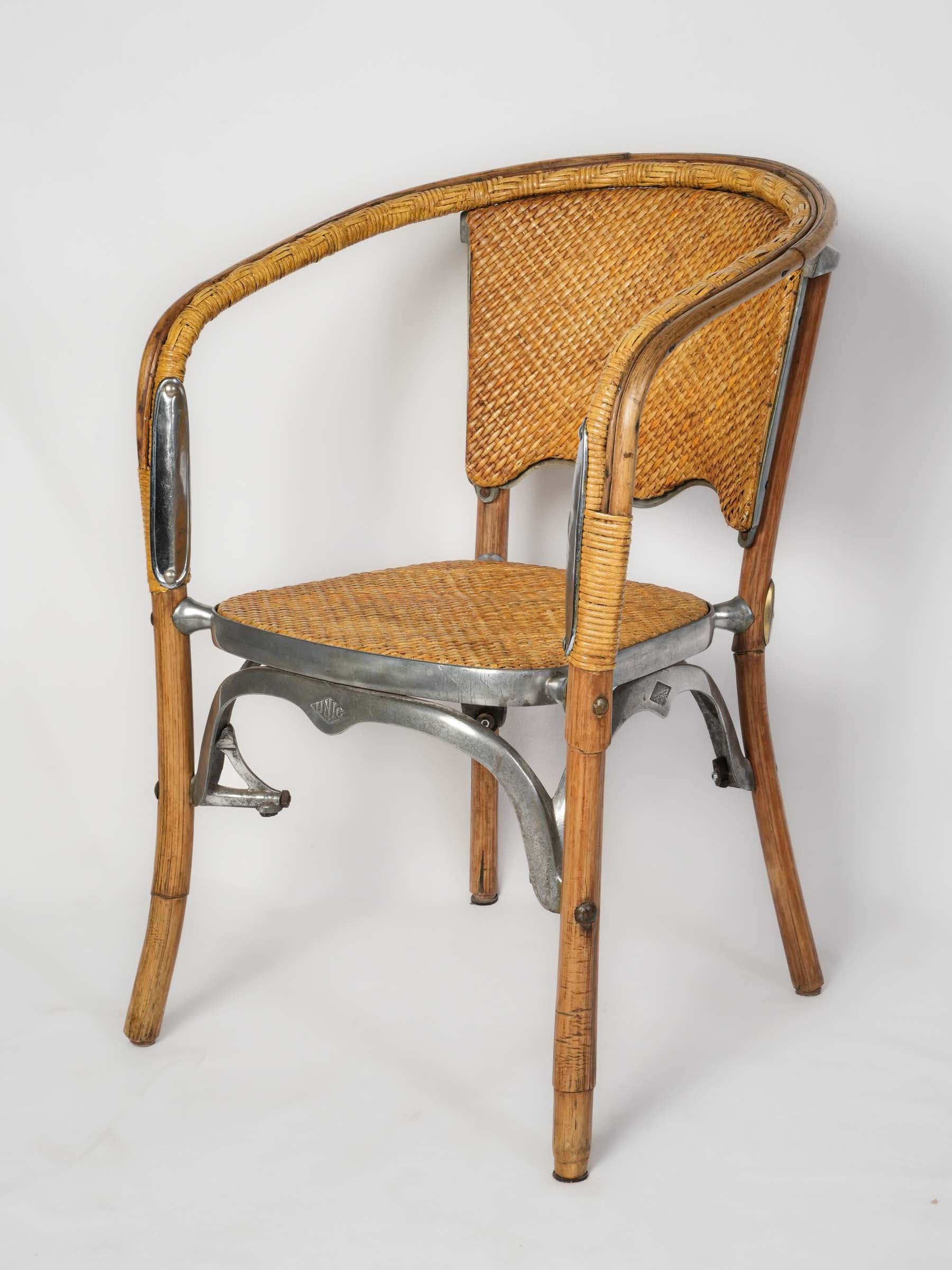 Unique bamboo framed armchairs set