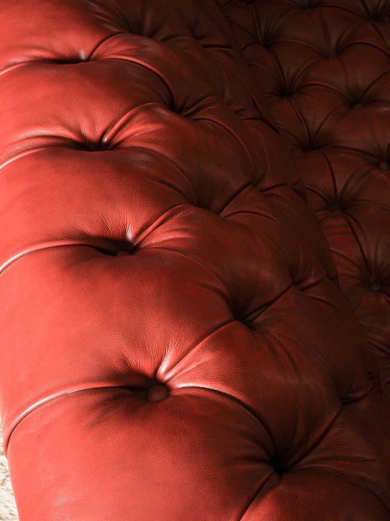 Generous proportions vintage Chesterfield piece