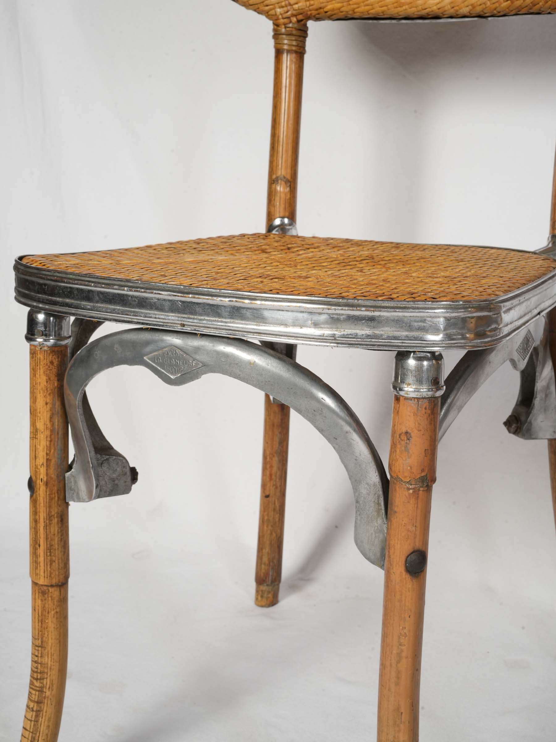 Sophisticated vintage wickerwork chairs