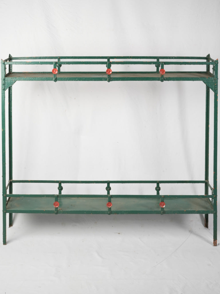 Tall French Two-Tier Metal Plant Stand, 1930s–1940s