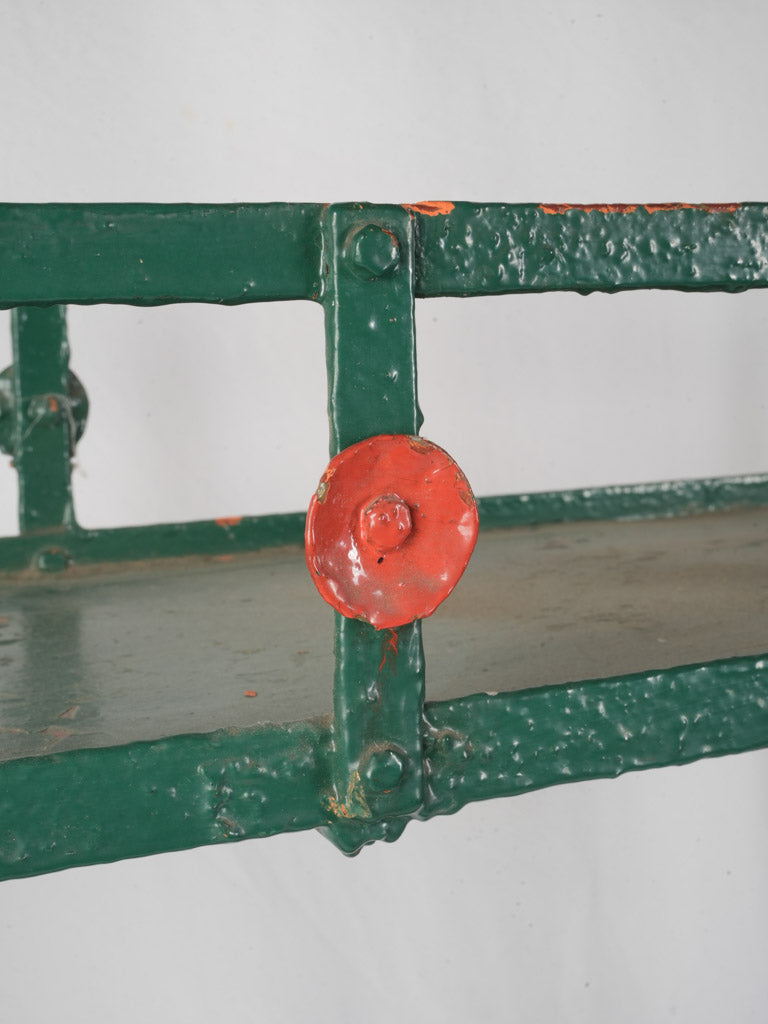 Tall French Two-Tier Metal Plant Stand, 1930s–1940s