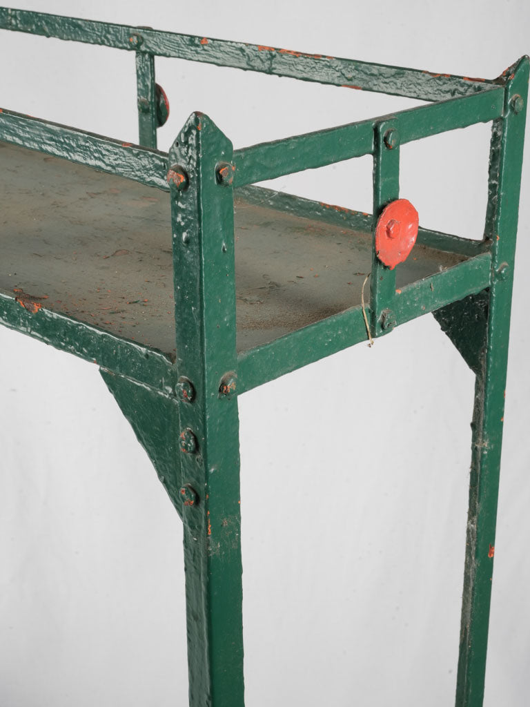 Tall French Two-Tier Metal Plant Stand, 1930s–1940s