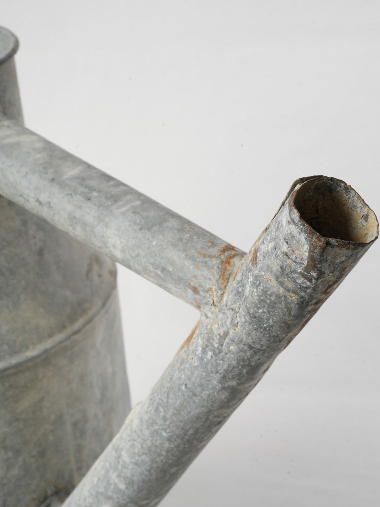 Charming patina-finished watering can