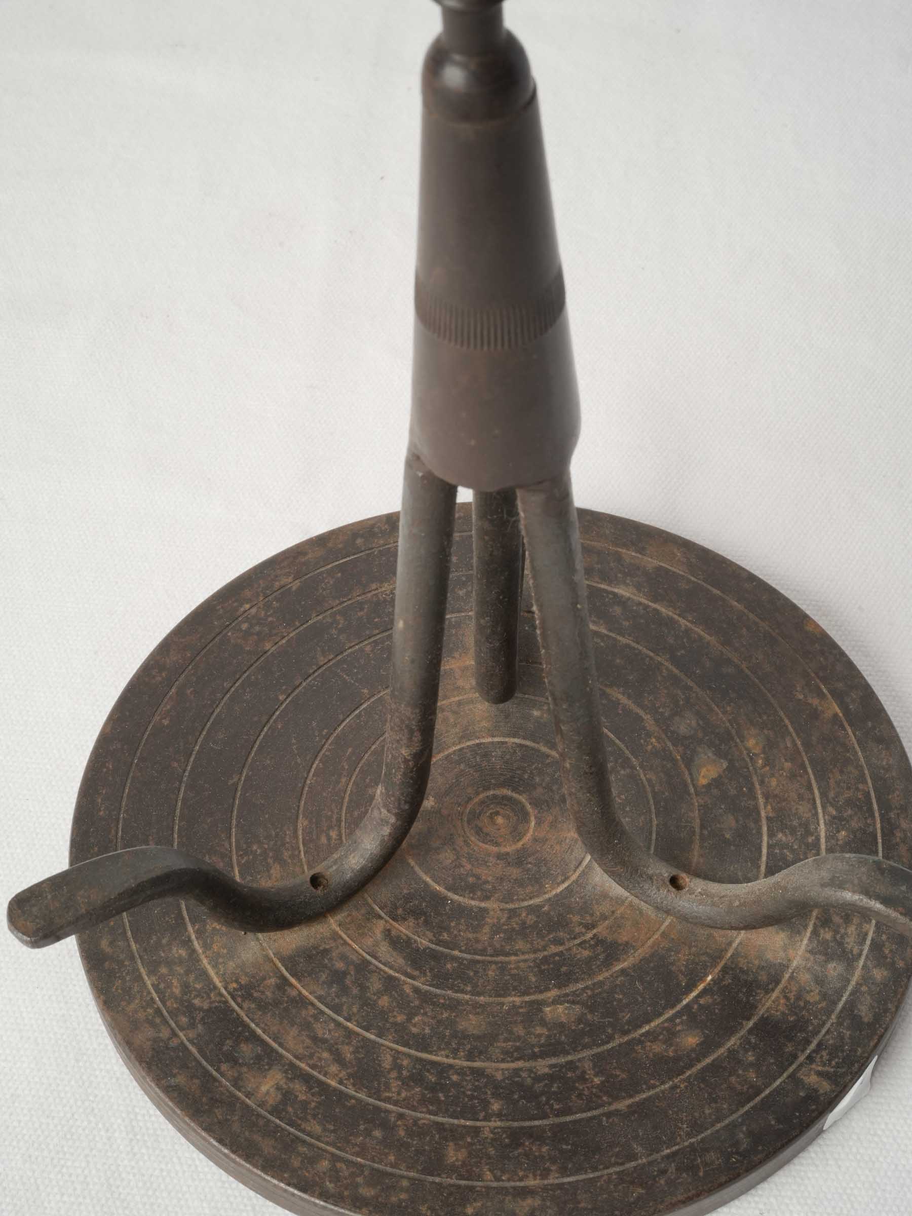Sculptural French Hand-Made Wrought-Iron Armillary Sphere, Mid-20th Century - 25½"