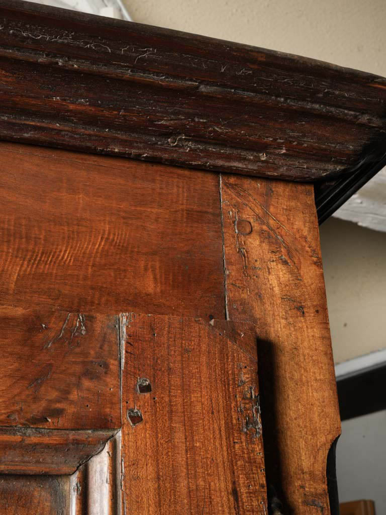 Age-worn single door armoire