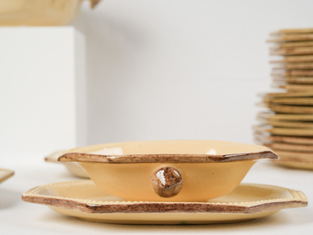 Handcrafted Poët-Laval salad bowl set