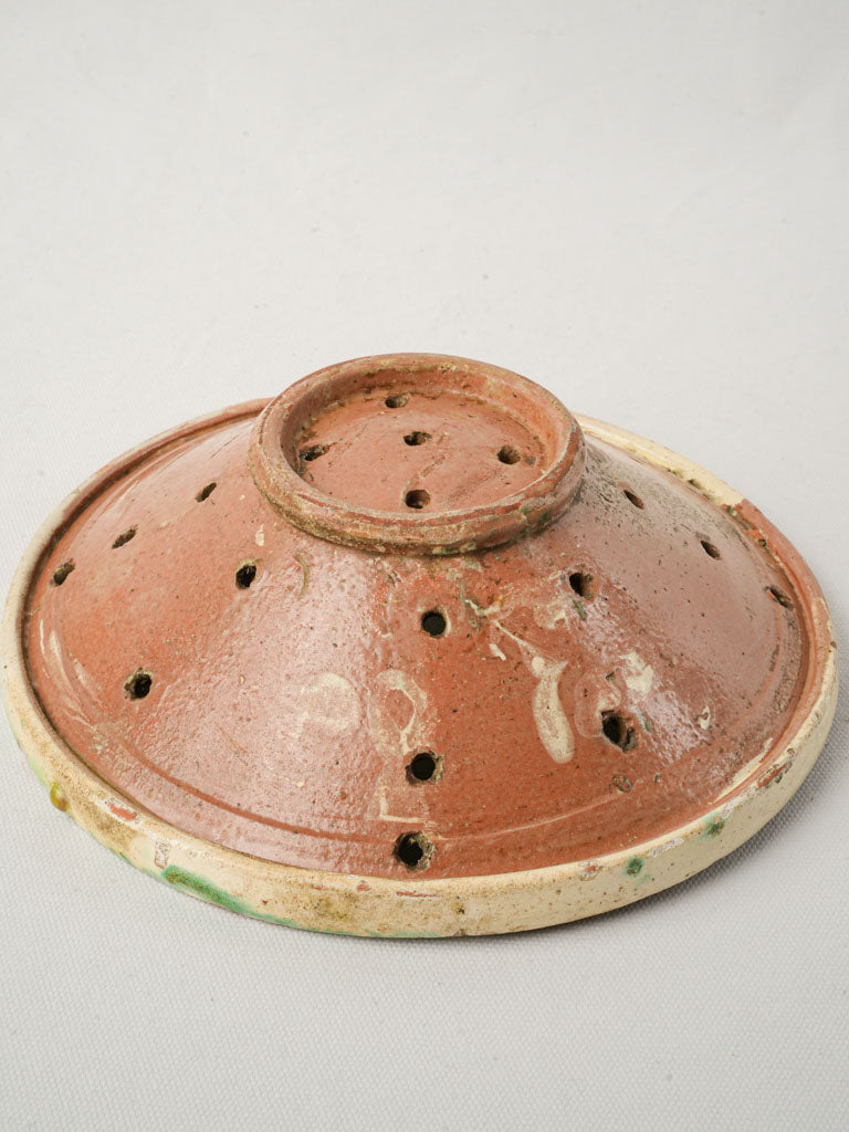 Historical artisanal glazed pottery