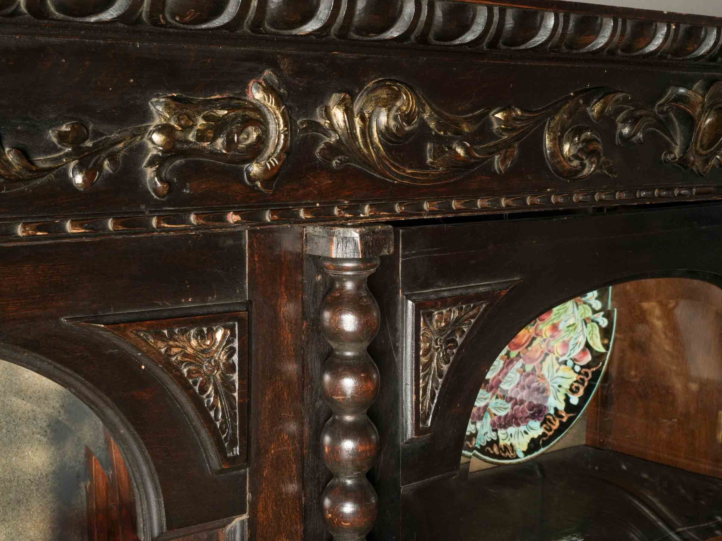 Historic charm bookcase features