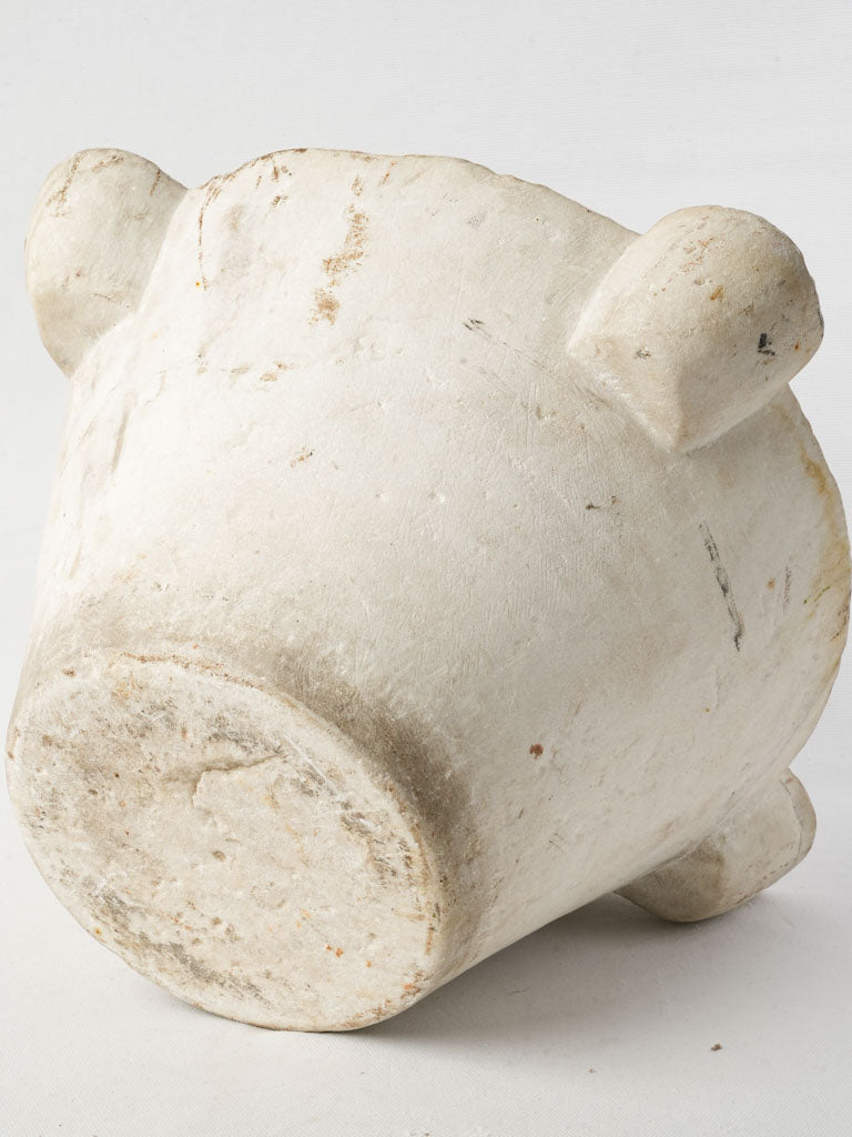Aged Patina Marble Mortar