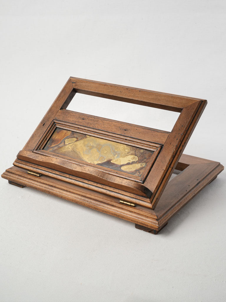 Rustic wooden book stand