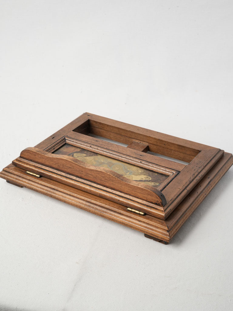 Vintage walnut book stand