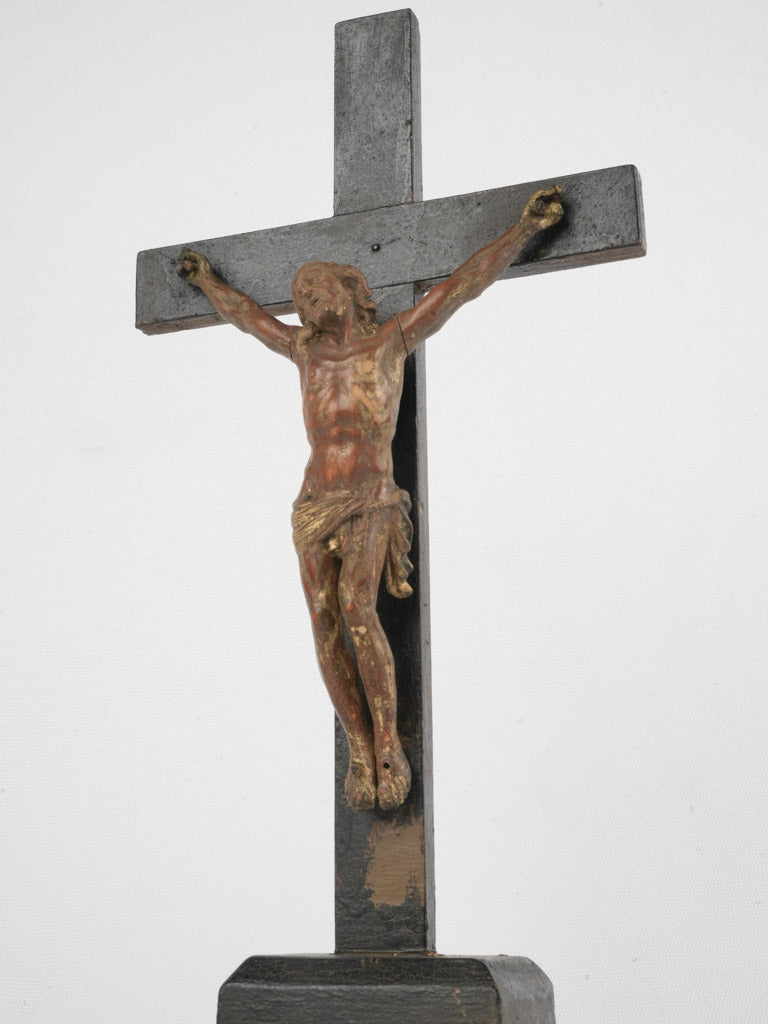 Ornate wooden religious sculpture