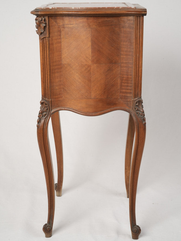 Detailed, Elegant Louis XV Walnut Nightstand