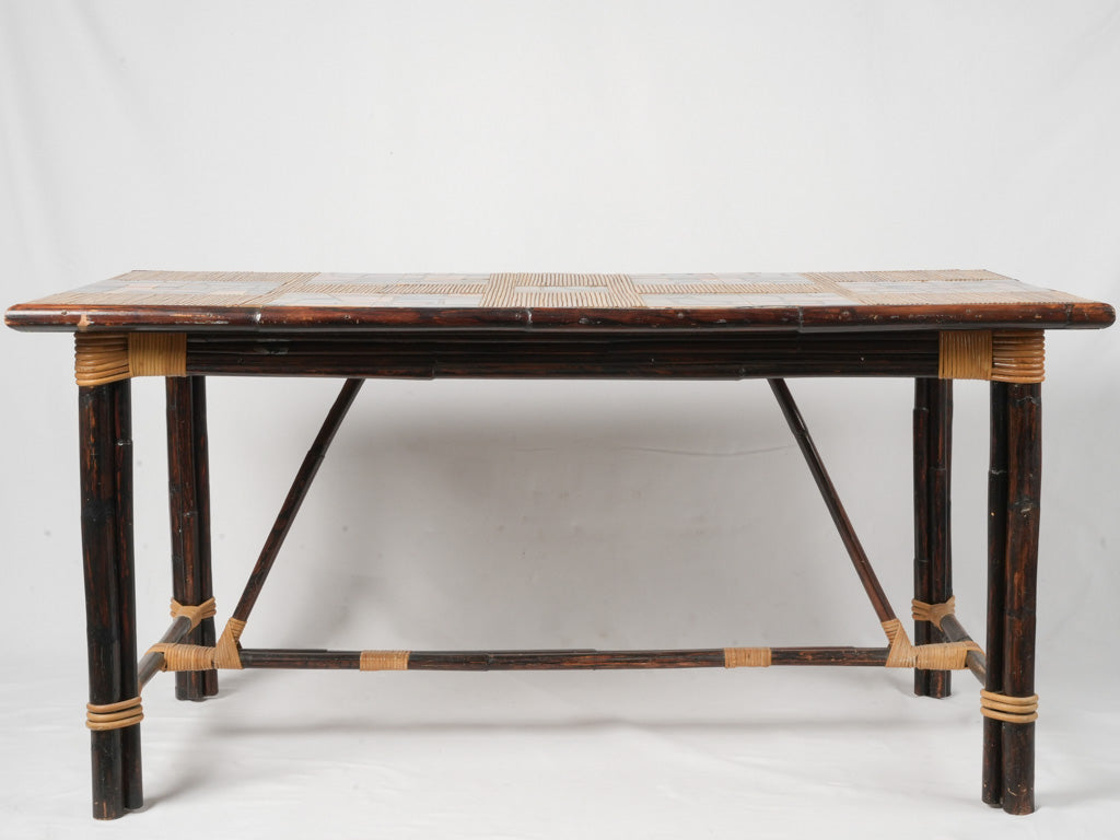 Stylish artisanal French Riviera dining table