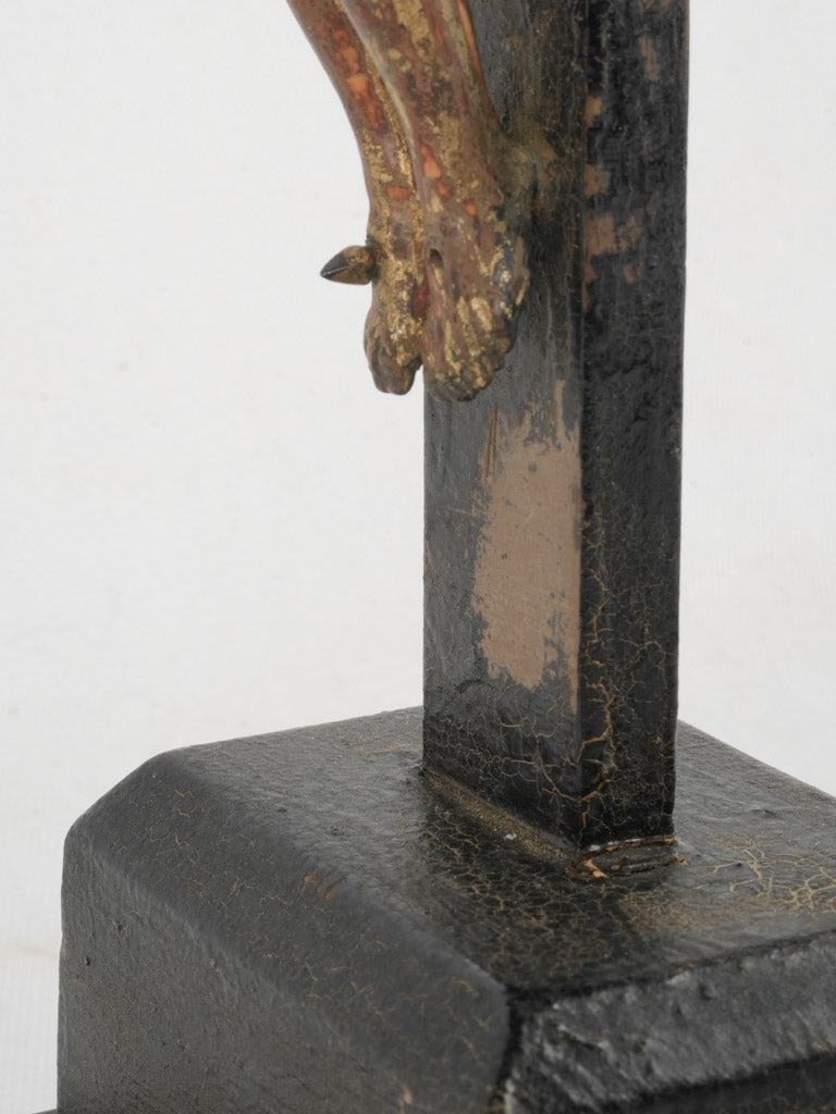 Historical artisan-crafted crucifix